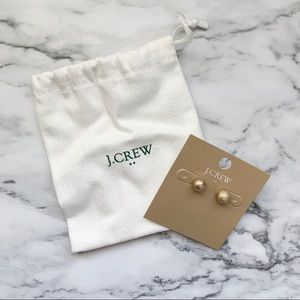NWT J. Crew Gold Ball Stud Earrings